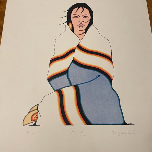 Terry Southwind Canadian Aboriginal Art Print Lot 2 Meditation Serenity - Picture 7 of 7